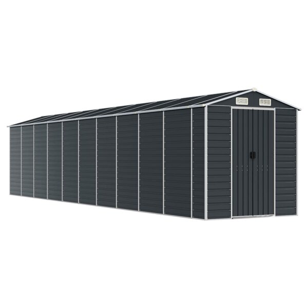 vidaXL Abri de jardin anthracite 191x895x198 cm acier galvanisé