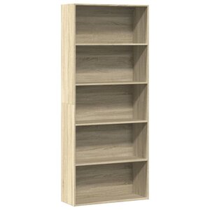 vidaXL Bibliothèque chêne sonoma 80x30x189 cm bois d'ingénierie