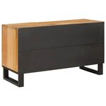 vidaXL Meuble TV Marron 80 x 33 x 46 cm Bois de mangue massif