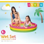 Intex Piscine gonflable Sunset 3 anneaux 114x25 cm