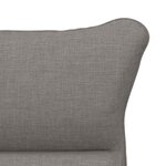 vidaXL fauteuil Taupe 69 x 74 x 93 cm Tissu Sherpa