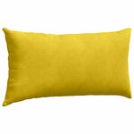vidaXL Coussins de canapé 2 Pièces Jaune 80 x 40 cm