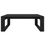 vidaXL Table basse Noir 100x100x35 cm Bois d’ingénierie