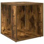 vidaXL Tables d'appoint 33 x 33 x 34 cm Engineered Wood Chêne fumé