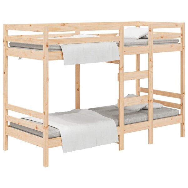 vidaXL Lit superposé 80x200 cm Bois de pin massif