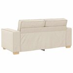 vidaXL Canapé 2 places en lin 140 cm