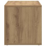 vidaXL Boîtes de rangement LP chêne artisanal bois ingénierie