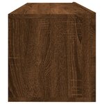 vidaXL Armoire murale TV Chêne marron 100x30x30 cm Bois d'ingénierie