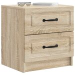 vidaXL Cabinet de chevet avec tiroir Chêne Sonoma 43 x 34 5 x 44 5 cm