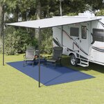 vidaXL Tapis de sol de camping bleu 5x2 5 m