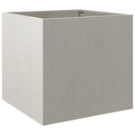 vidaXL Jardinière argenté 49x47x46 cm acier inoxydable