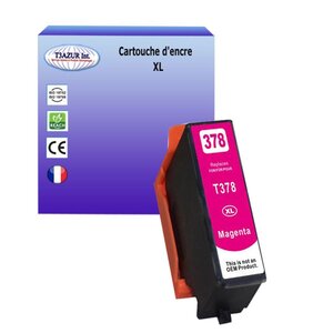 T3AZUR- Cartouche Compatible avec Epson 37XL 37 XL remplace Epson Expression Photo XP15000 XP8500 XP8505 XP8600 XP8605 -Magenta