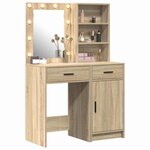 vidaXL Ensemble de Coiffeuse 2 Pièces Chêne Sonoma Bois d'ingénierie
