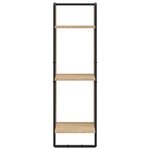 vidaXL Ensemble d'étagères murales avec barres 6 Pièces chêne sonoma