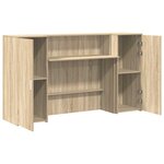 vidaXL Bureau réception chêne sonoma 180x50x103 5 cm bois d'ingénierie