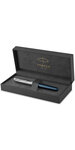 PARKER Sonnet Premium  Stylo plume  Métal & Laque Bleu  Plume fine 18k  encre noire  Coffret cadeau