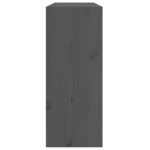 vidaXL Armoire à vin Gris 62x25x62 cm Bois de pin massif