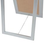 vidaXL Miroir sur pied Style baroque 160x40 cm Argenté