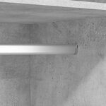 vidaXL Garde-robe Gris béton 50x50x200 cm Bois d'ingénierie