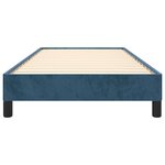 vidaXL Cadre de lit sans matelas bleu foncé 90x190 cm velours