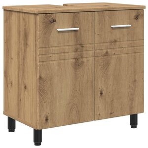 vidaXL Unité de vanité de salle de bain Chêne artisanal