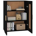 vidaXL Armoire murale noir 69 5x32 5x90 cm bois d'ingénierie