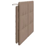 vidaXL Coussin de tête de lit Zadar cappuccino 140 cm similicuir