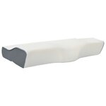 vidaXL Oreiller avec oreiller Blanc 60 x 34 x 11 cm Polyester