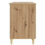vidaXL Bureau Chêne artisanal 142 5 x 50 x 75 cm Bois d'ingénierie