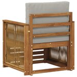 vidaXL Sofa de milieu extérieur Naturel