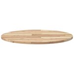 vidaXL Dessus de table rond Ø70x2 cm bois massif d'acacia