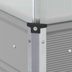 vidaXL Jardinière Gris clair 100 x 100 x 77 cm Acier galvanisé