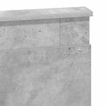 vidaXL Tête de lit Gris béton 135 cm Bois d'ingénierie