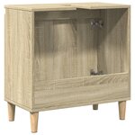 vidaXL Meuble d'évier chêne sonoma 58x33x60 cm bois d'ingénierie