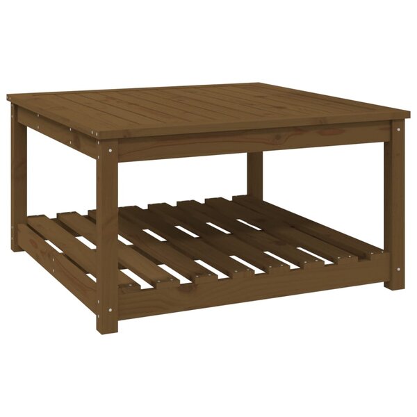 vidaXL Table de jardin marron miel 82 5x82 5x45 cm bois massif de pin