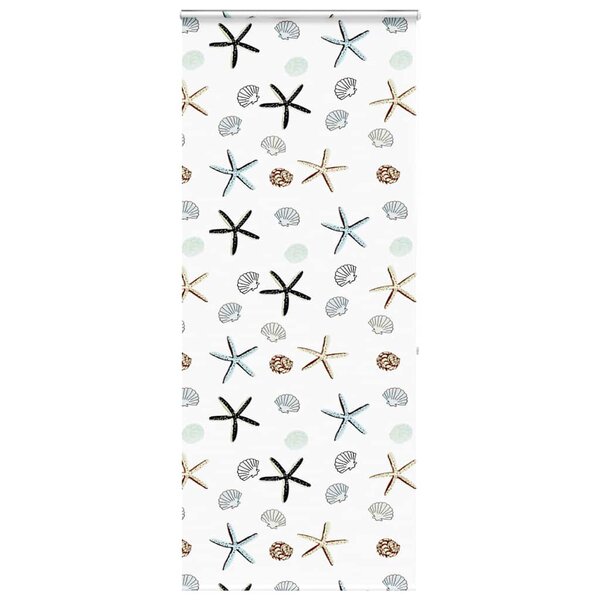 vidaXL Store enrouleur de douche avec cassette largeur du tissu 106 cm