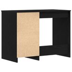 Bureau vidaXL Noir Chêne 100x50x76 cm Bois d'ingénierie