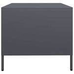 vidaXL Table basse anthracite 68 5x50x43 5 cm acier laminé à froid