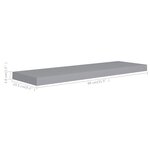 vidaXL Étagère flottante murale gris 80x23 5x3 8 cm MDF