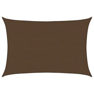 vidaXL Voile d'ombrage 160 g/m² Marron 5x6 m PEHD