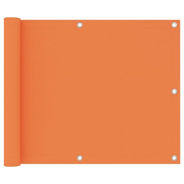 vidaXL Écran de balcon Orange 75x400 cm Tissu Oxford