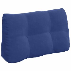 vidaXL Coussin de Dos Bleu police 80 x 24 x 50 cm Velours