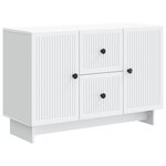 vidaXL Buffet Blanc 89 x 34 5 x 60 cm Bois d'ingénierie