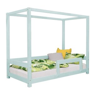 Lit cabane enfant BUNKY 90 x 200 bleu clair