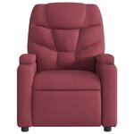 vidaXL Fauteuil inclinable Rouge bordeaux Tissu