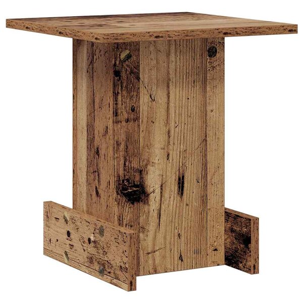 vidaXL Table d'appoint Bois ancien 35 5 x 35 x 40 cm Bois d'ingénierie