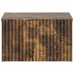 vidaXL Cabinet de chevet mural 2 Pièces Chêne fumé 33 x 34 5 x 20 cm