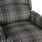 vidaXL Fauteuil inclinable Gris Tissu