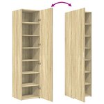 vidaXL Buffet haut chêne sonoma 45x42 5x185 cm bois d'ingénierie