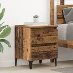 vidaXL Cabinet de lit Bois ancien 40x35x50 cm Bois reconstitué
